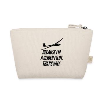 Glider Gliding Glider Glider Gift Idea - Organic Pouch - nature - Back