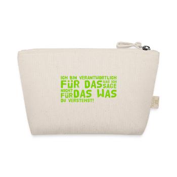ich bin verantwortlich für das was ich sage - Bio-Täschchen - Natur - Hinten
