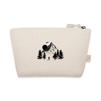 Hiking t-shirts I hike hiker gift - Organic Pouch - nature - Back