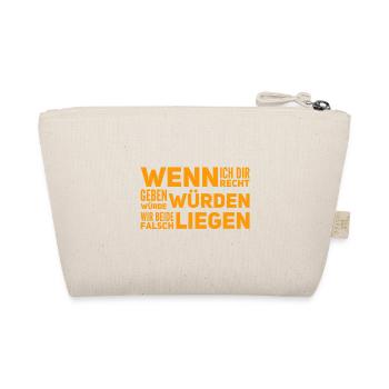 ich gebe dir nicht Recht - Bio-Täschchen - Natur - Hinten