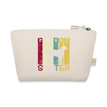 Gordon Setter Dog Retro Vintage Silhouette - Trousse biologique - nature - Dos
