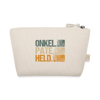 Uncle Godfather Godfather Godfather Baptism Retro saying - Organic Pouch - nature - Back