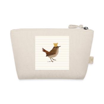 Wren with golden crown bird gift - Organic Pouch - nature - Back