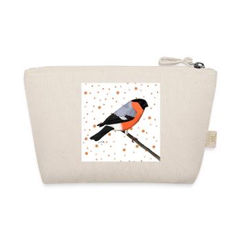 Bullfinch Orange Bird Animal Women Men Children - Organic Pouch - nature - Back