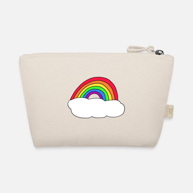 Regenbogen Wolke Eigener Text Bio-Täschchen