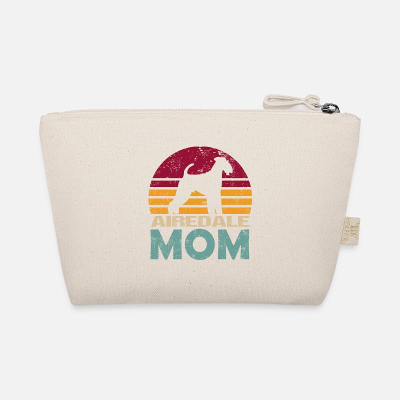 Airedale Terrier Mom Retro Grunge pour maman Trousse biologique
