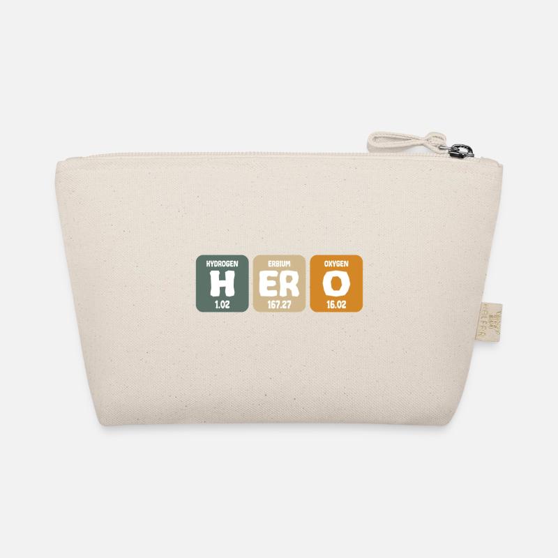 Held Nerd Hero Chemische Elemente Retro Lustig Bio-Täschchen
