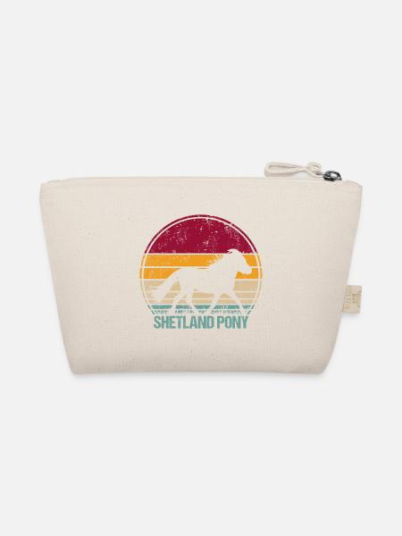 Shetland Pony Vintage - Bio-Täschchen - Natur