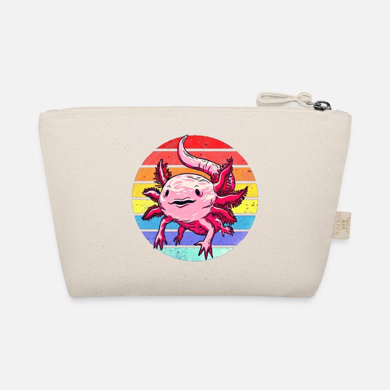 Axolotl. Retro Axolotl. Lustiges Axolotl - Bio-Täschchen - Natur