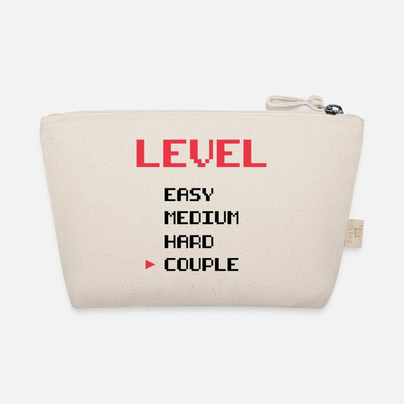 Level easy medium hard couple Organic Pouch