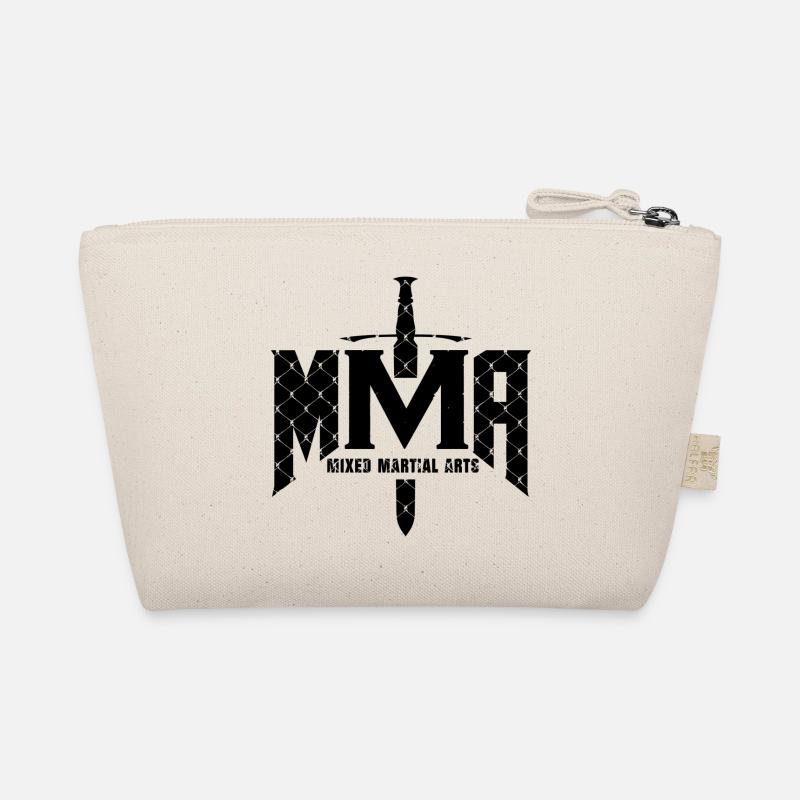 Mixed Martial Arts Cage Grid Design MMA Fighter Organic Pouch