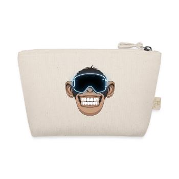 affe mit skibrille - Bio-Täschchen - Natur - Hinten