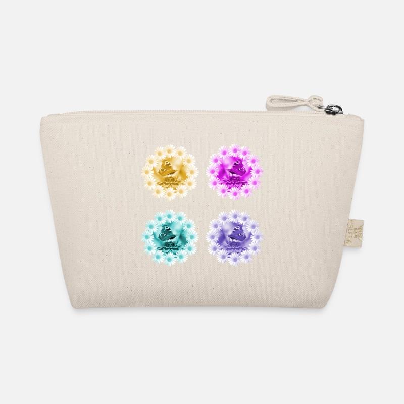 Margeriten Schmetterlinge Blume Blumenmuster Bio-Täschchen