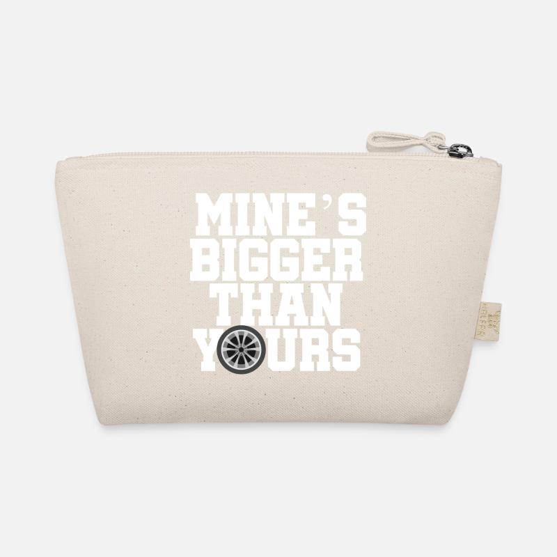 Mine is bigger than your gift car engine Organic Pouch