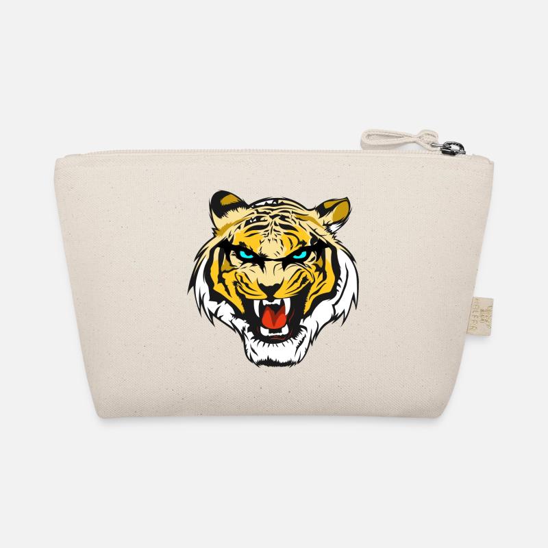 Cool tiger head t-shirt Organic Pouch