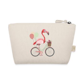 Flamingo sur vélo - Trousse biologique - nature - Dos