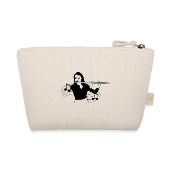 Flutist playing the flute score - Organic Pouch - nature - Back