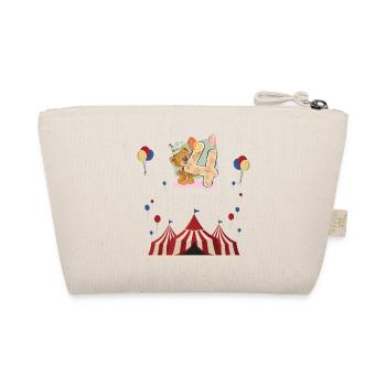 4. Geburtstag Kindergeburtstag Geschenk Birthday - Bio-Täschchen - Natur - Hinten