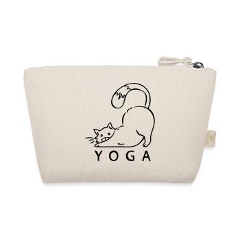 YOGA Katze, Yogi, Cats, Namaste - Bio-Täschchen - Natur - Hinten