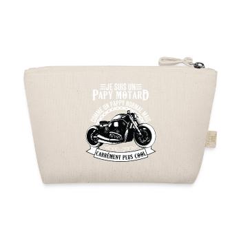 Homme Papy Motard Cadeau Humour Papou Grands Pères - Trousse biologique - nature - Dos