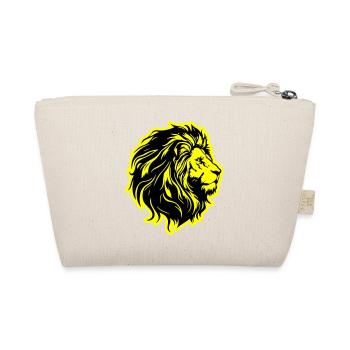 Lion Head Lion Silhouette - Organic Pouch - nature - Back