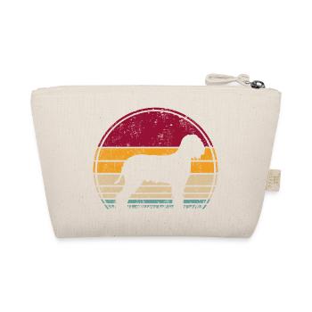 Lagotto Romagnolo Vintage Retro Kreis Silhouette - Bio-Täschchen - Natur - Hinten