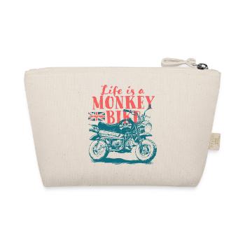 Life is a monkey bike - Organic Pouch - nature - Back