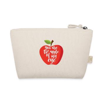 Love apple fruit eye saying sayings gift idea - Organic Pouch - nature - Back