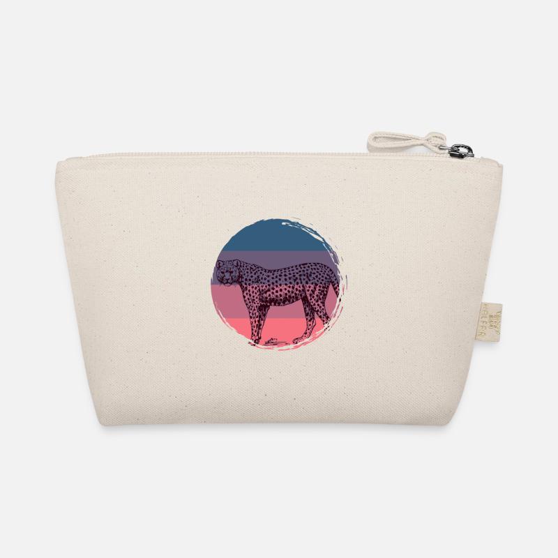 Gepard Afrika Raubkatze Asien Raubtier Vintage - Bio-Täschchen - Natur