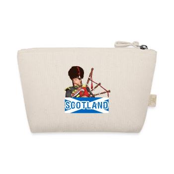 Dudelsack Schottland Musik Instrument Geschenk - Bio-Täschchen - Natur - Hinten