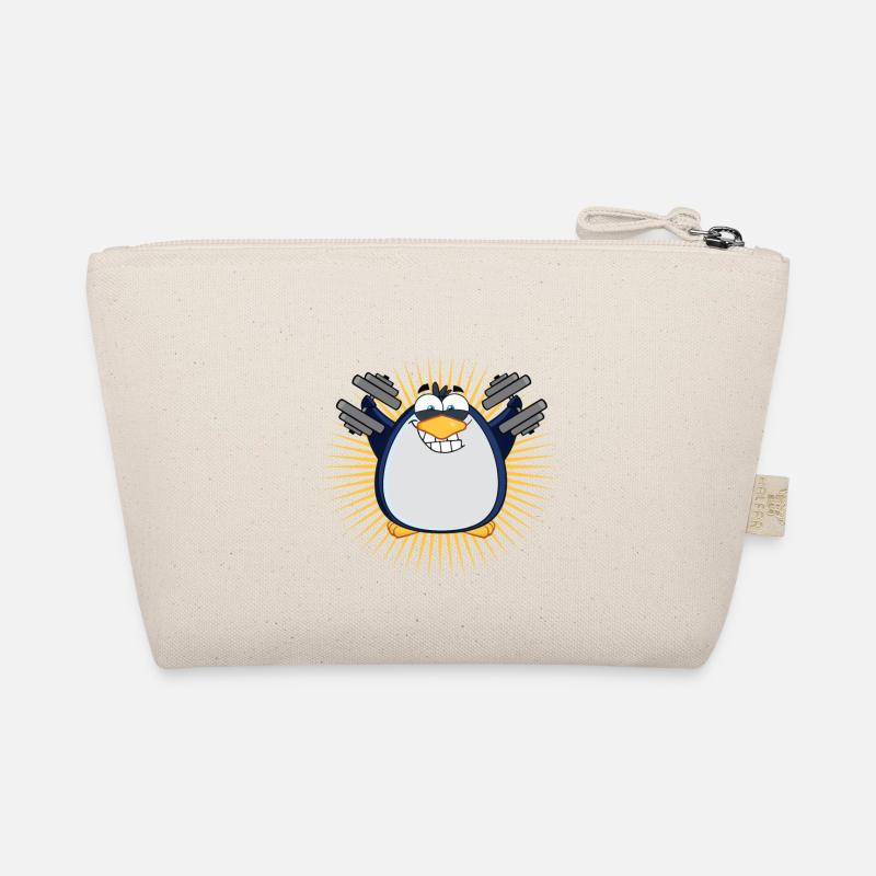 cooler lustiger gym pinguin - Bio-Täschchen - Natur