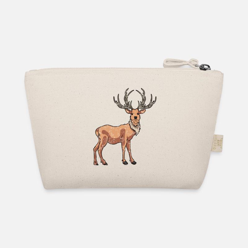 Cerf rétro vintage style Trousse biologique