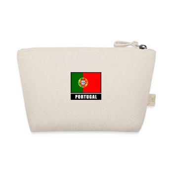 Portugal Flagge Fahne Lissabon Porto Algarve EU - Bio-Täschchen - Natur - Hinten