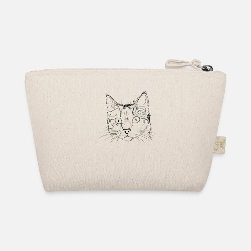 Drawn cat Organic Pouch