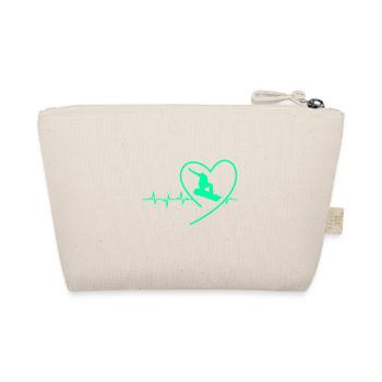 Snowboarding Snowboarder Snowboard Snowboard Holiday - Organic Pouch - nature - Back