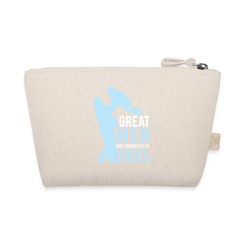 Great men are promoted to dad - Organic Pouch - nature - Back
