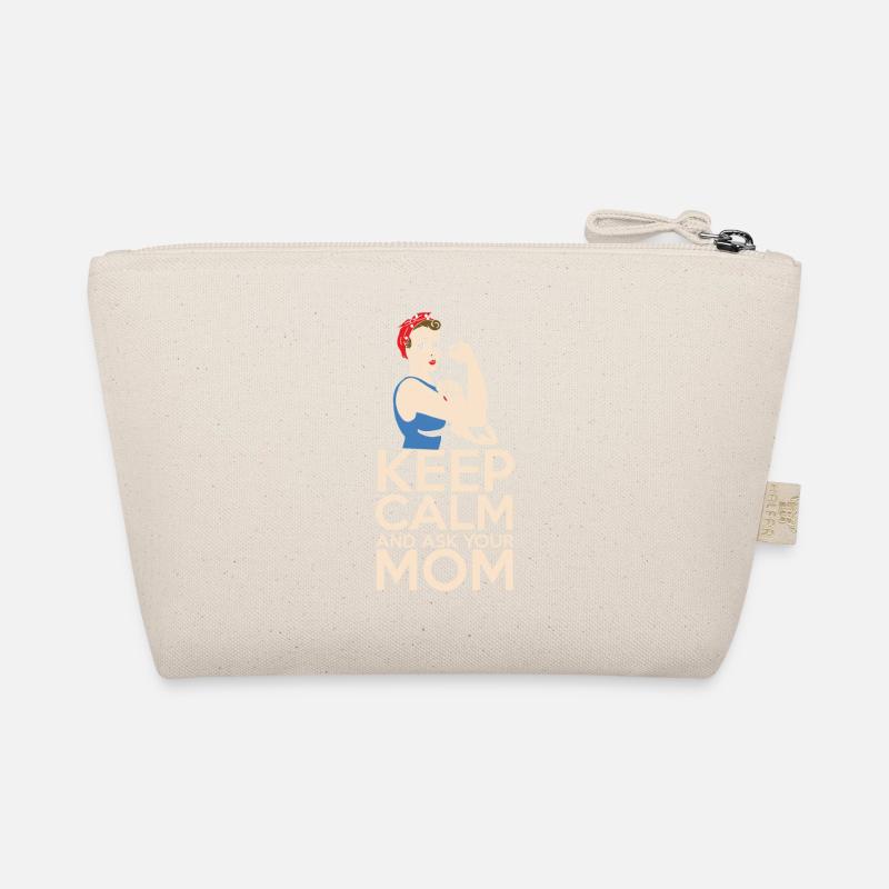 Keep calm and ask Mom Keep calm and ask mom - Organic Pouch - nature