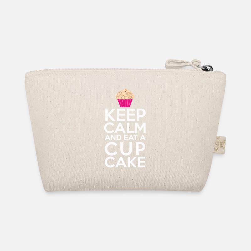 Keep calm Bleib ruhig und iss einen Cupcake Bio-Täschchen