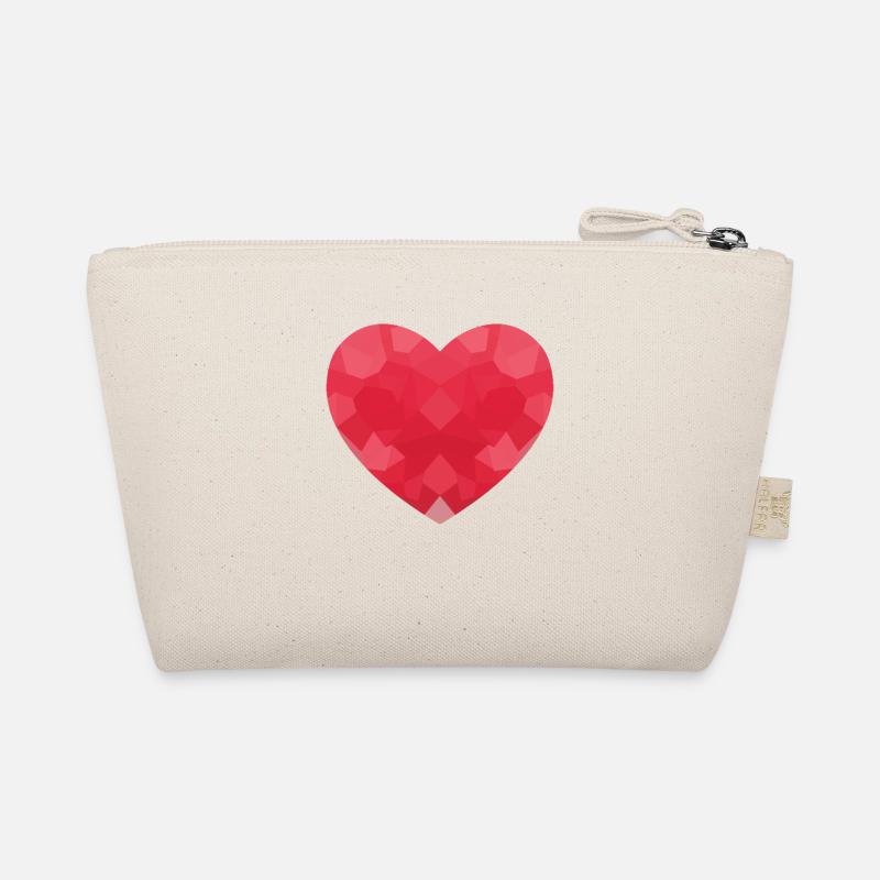 POLYGON HERZ Geburtstag Valentin Herzen Bio-Täschchen