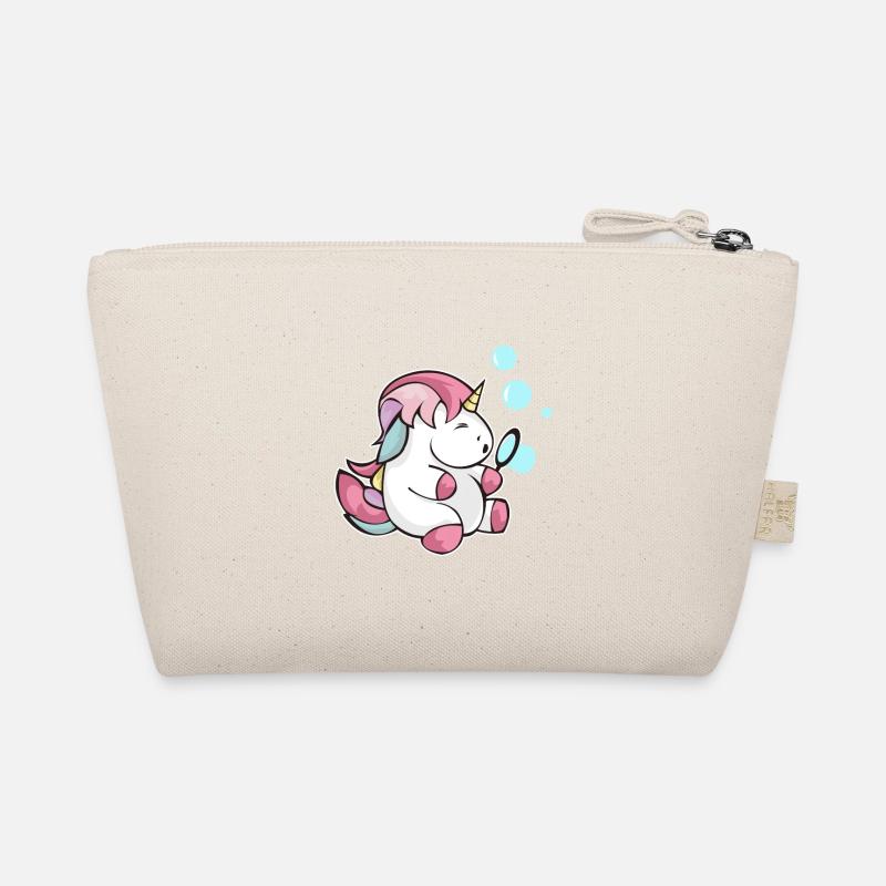 Unicorn soap bubbles blowing glitter child gift Organic Pouch