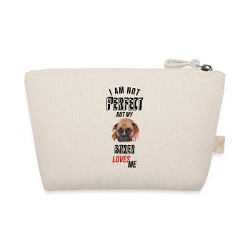 I am not perfect, but my boxer loves me! - Organic Pouch - nature - Back
