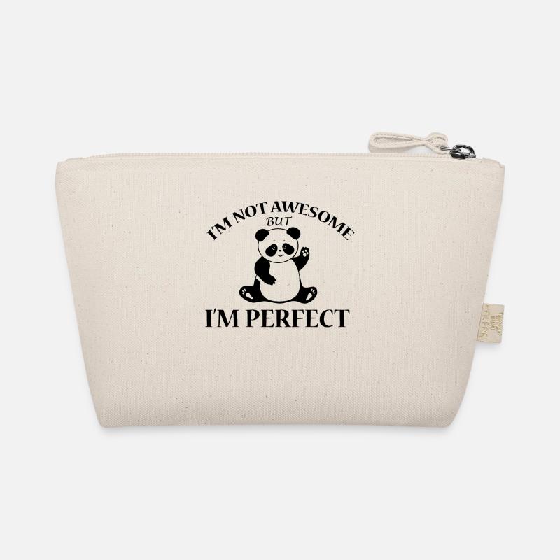 panda funny saying gift shirt Organic Pouch