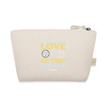 Volleyball Sport Team Team Cat Gift - Organic Pouch - nature - Back