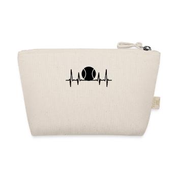 Tennis heartbeat ball tennis ball life - Organic Pouch - nature - Back