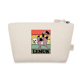 Lemur - Bio-Täschchen - Natur - Hinten