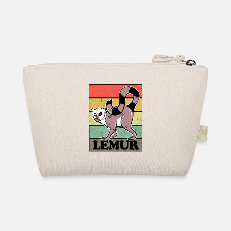 Lemur - Bio-Täschchen - Natur