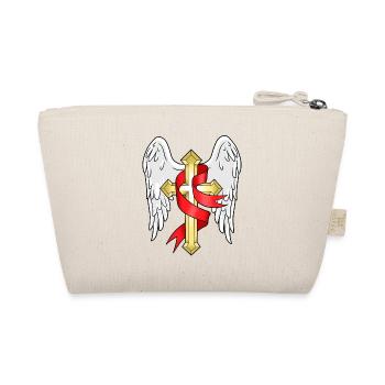 Kreuz Christen Jesus Geschenk Religion Papst - Bio-Täschchen - Natur - Hinten