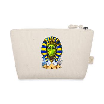 Alien Egypt Pharaoh Tutankhamun Ancient Anunnaki - Organic Pouch - nature - Back