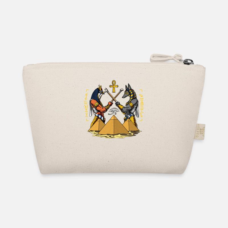 Dieux égyptiens Anubis Horus Ancient Pyramids Ankh - Trousse biologique - nature