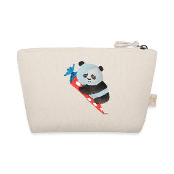Panda bear panda bear school bag school enrollment gift - Organic Pouch - nature - Back